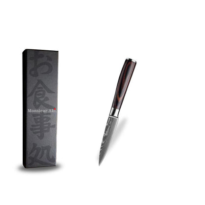 Set de 3 couteaux japonais Monsieur Aki –Chef Kobe – Acier