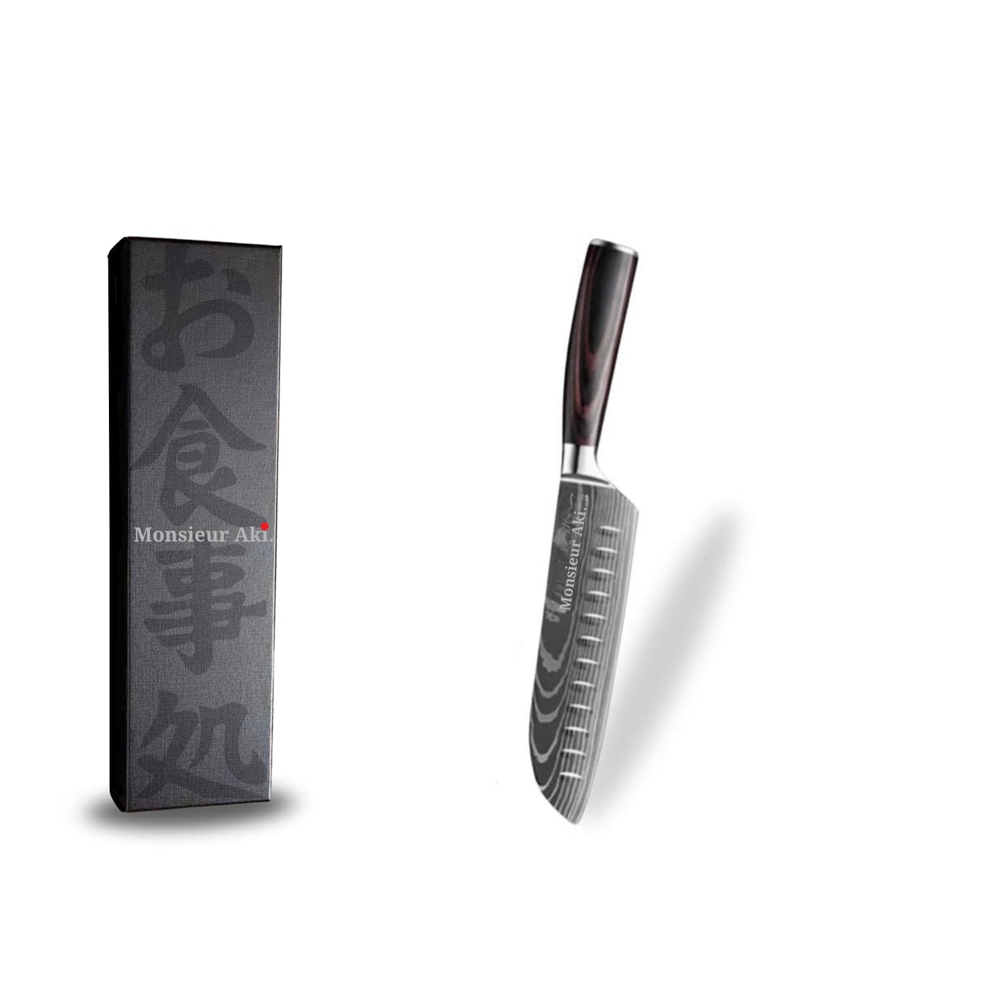 Set de 3 couteaux japonais Monsieur Aki –Chef Kobe – Acier