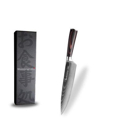 Set de 3 couteaux japonais Monsieur Aki –Chef Kobe – Acier