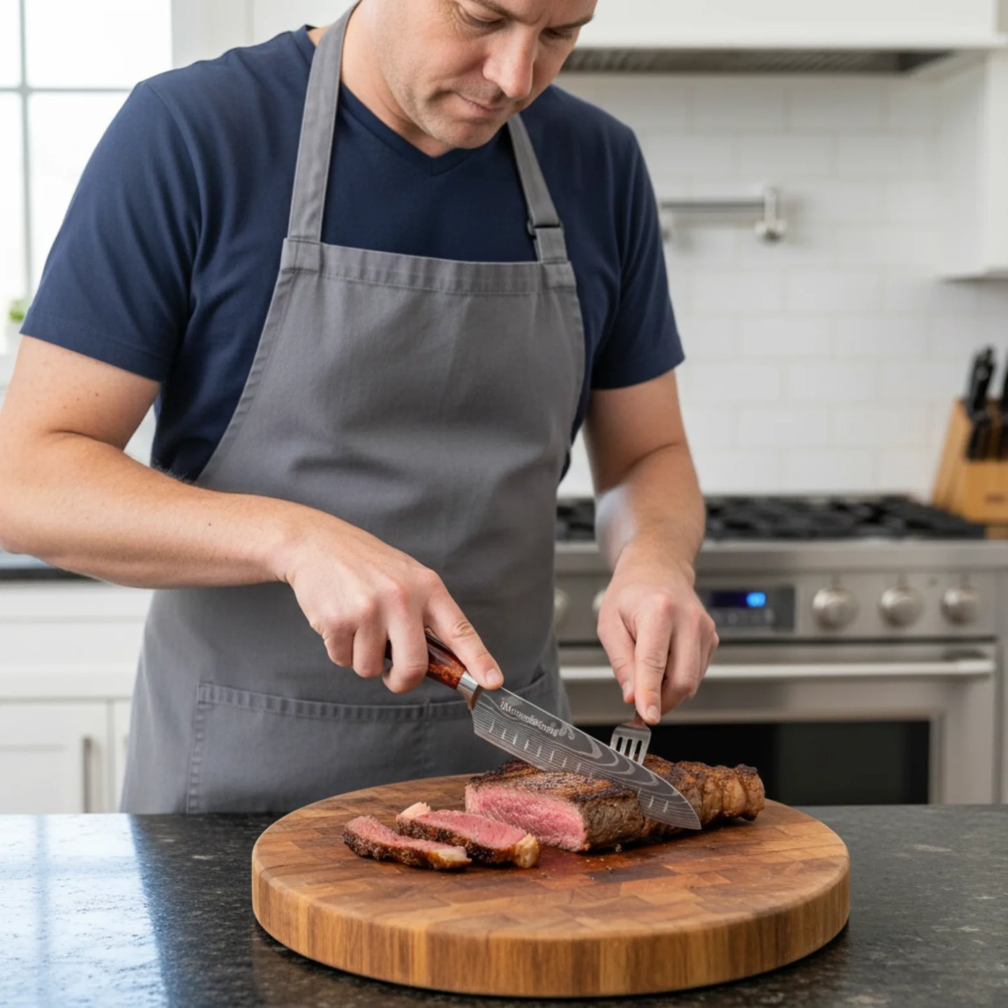 Set de 5 couteaux japonais Monsieur Aki – Chef Sapporo – Acier