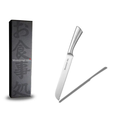 Set de 5 couteaux japonais Monsieur Aki – Full Acier – Acier